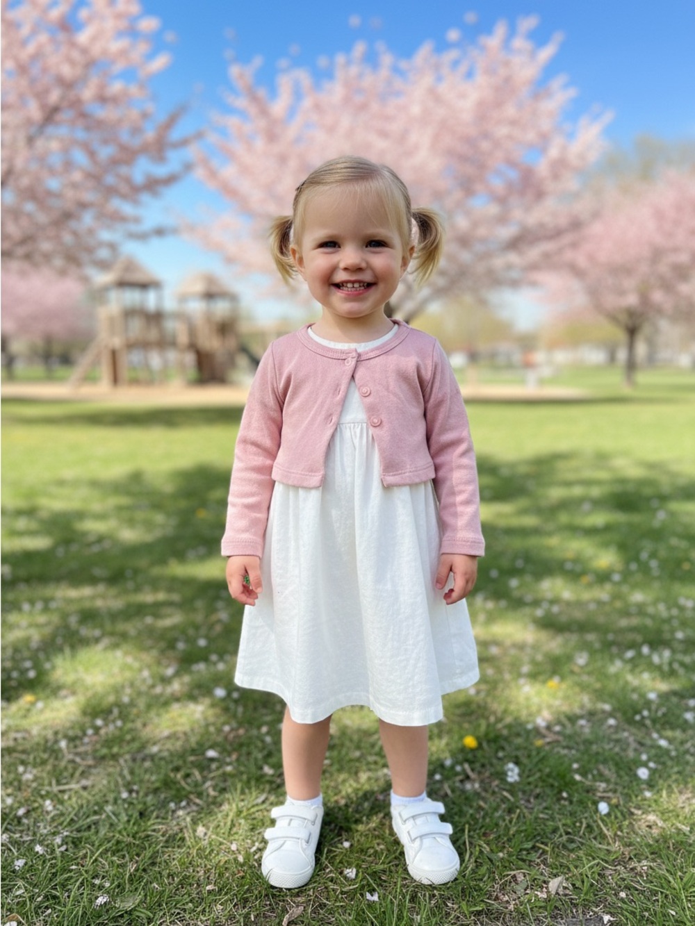 Carter's Soft Pink Infant Snap-Front cardigan